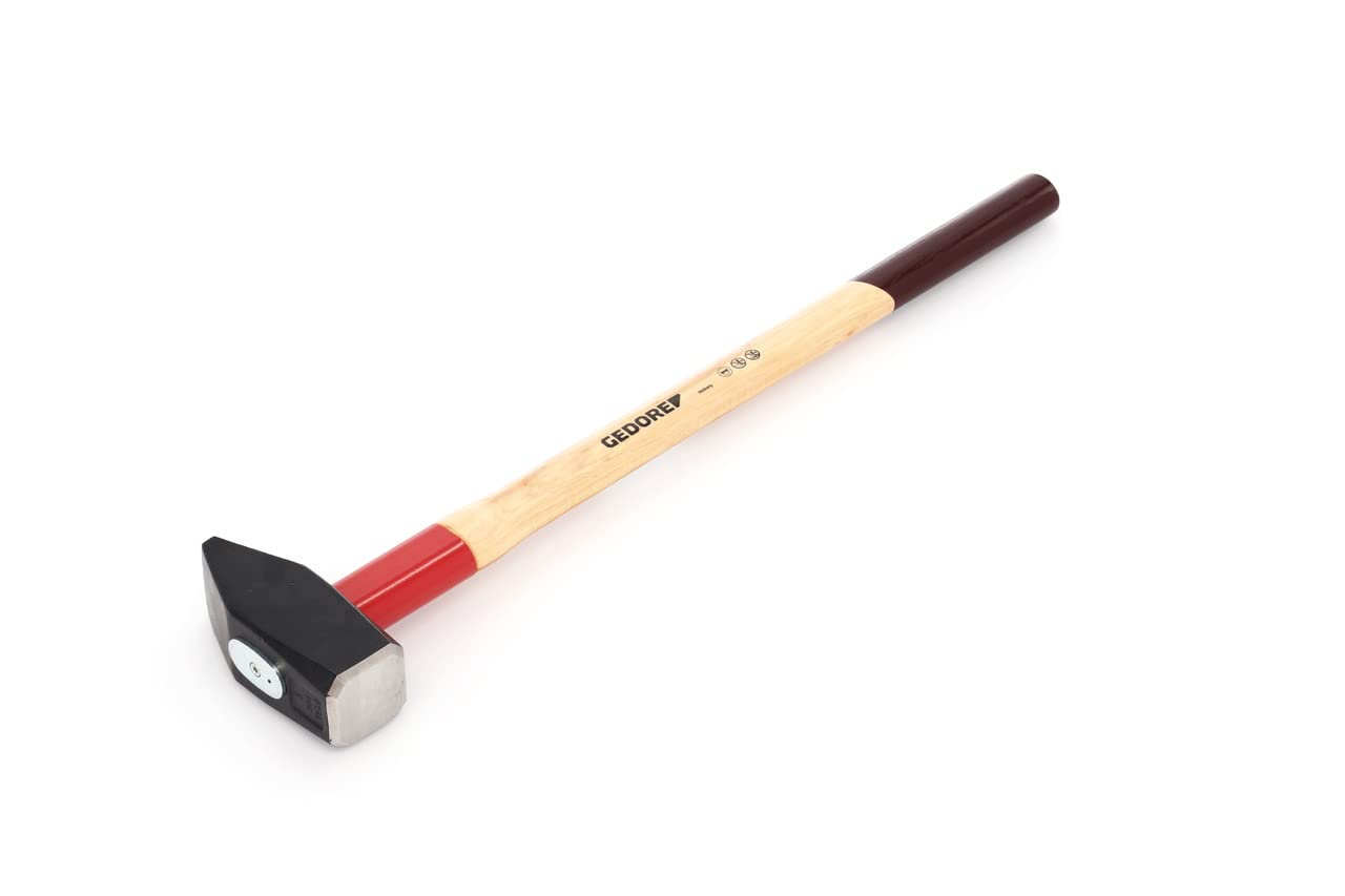 Gedore 609H-5 5 kg "Rotband" Sledge Hickory Hammer - Brown/Red/Bordeaux