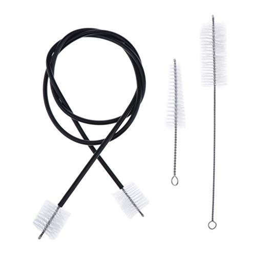 image for D DOLITY Set of 3 Trumpet Cleaning Kit Flexible Mouthpiece Valve Brush