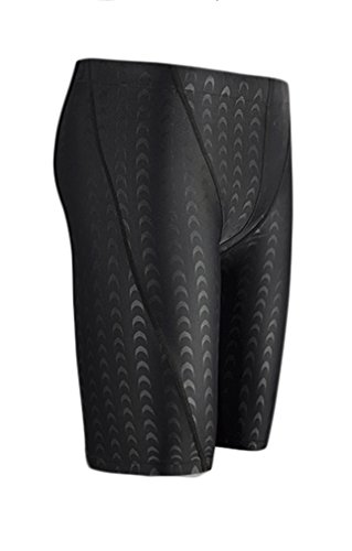 WUAMBO Swimwear Men's Swim Jammer Shorts Black US S= Asian Tag XL(Waist:29"-31") - Thumbnail 4