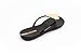Ipanema Women's Wave Heart Flip Flops, Black/Gold, 10 Medium US
