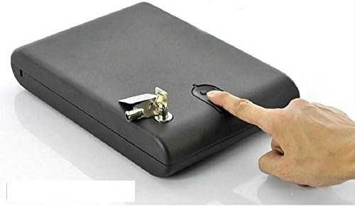 Back to 20s Portable Biometric Car Gun Safe Electronic Digital Fingerprint Scanner w/Security Security Cable