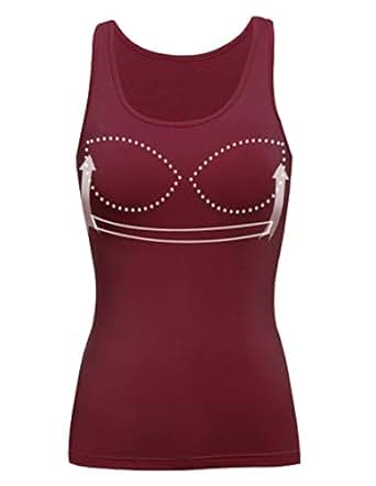 wide strap shelf bra tank