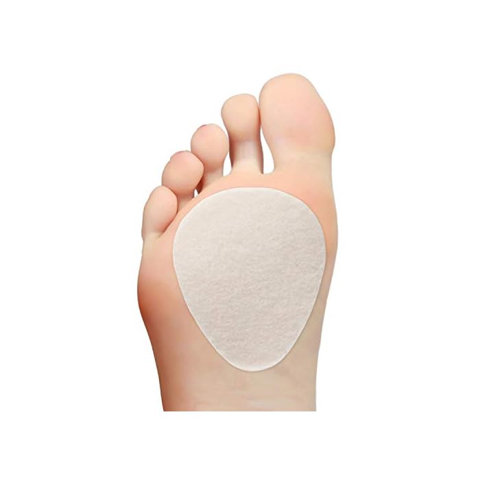 Steins 1/4” Adhesive Felt Metatarsal 20-N Foot Pads with Skived Edge, Shoe Inserts for Women, Reduces Pain and Pressure…