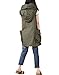 Mordenmiss Women's Sleeveless Coat Vest Hoodie Waistcoat Anoraks with Big Pockets Style 1 L Army Green
