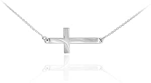 Horizontal/Sideways Cross Necklace 