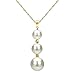 Chain Freshwater Cultured Pearl Necklace Pendant Jewelry for Women 18 inch