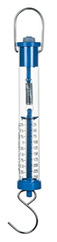 Eisco Labs Newton Force Dynamometer Spring Scale - 2.5N / 250gm Max Capacity | Dual Scale Labeled | Mounting Ring | Mass Hook on Bottom | 0.05N / 25gm Resolution | Measure Force Tool
