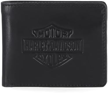 Amazon.com: Harley-Davidson Men's Ride Free Bi-Fold Leather Wallet