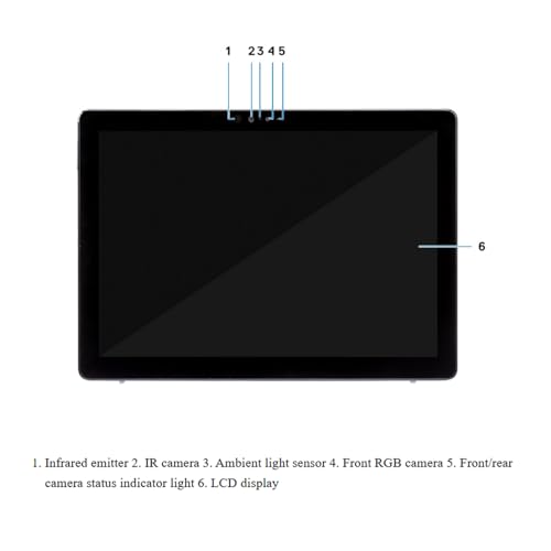 Dell Latitude 7210 — Tableta 2 en 1 | Pantalla FHD de 12.3 Pulgadas (1920 x 1280) — Teclado no Incluido | Core i5-10310U — SSD de 512 GB, 8 GB de RAM | 4.4 GHz | Win11 Pro (Reacondicionado)