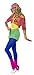 Smiffys womens Let's Get Physical Girl Adult Sized Costume, Multi-colour, S - US Size 6-8