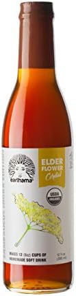 Elderflower Cordial, Organic, Small batch, 12 oz - Sambucus Nigra Flos by Earthama