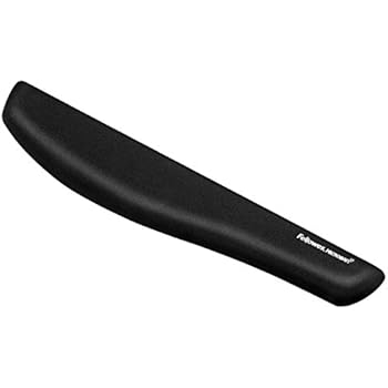 Fellowes PlushTouch Wrist Rest with FoamFusion Technology, Black (9252101)