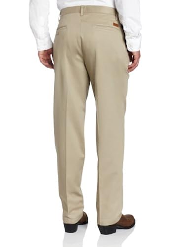 Wrangler Men's Riata Pleated Relaxed Fit Casual Pant, Khaki, 31x32