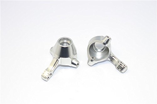 Tamiya TT02B & DF-02 Upgrade Parts Aluminum Front Knuckle Arm - 1Pr Silver