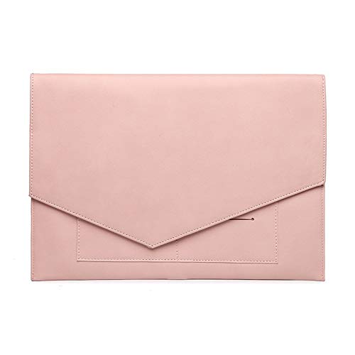 Hosoncovy PU Leather Laptop Sleeve Case Protective Case Carry Bag with Mouse Holder and Card Slots for Macbook Air/Macbook Pro 13 Inch 13.3 Inch Laptop