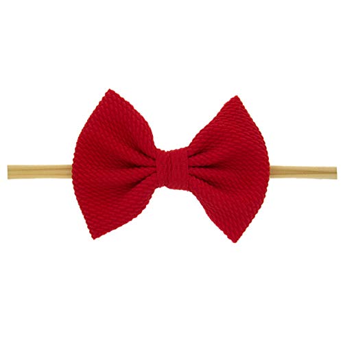 image for Toptim Baby Girl's Elastic Headbands and Bows for Newborn Infant Toddl