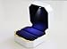 LYWOO Square Velvet Wedding Ring Jewelry Box with LED Light for Proposal or Engagement Jewel Display