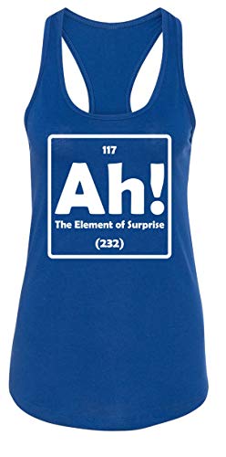 Ladies Tank Top Ah! The Element of Surprise Royal