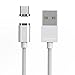Wsken Magnetic USB Type C Cable – Android Charger Fast Charging 3ft Charge Cord for Galaxy S8, S8+, MacBook, Nintendo Switch, Sony XZ, LG V20 G5 G6, HTC 10,Google Pixel, Nexus 6P (Silver X2 Model)
