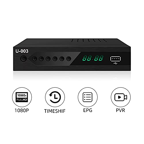 Digital TV Converter Box with PVR Function, UBISHENG 1080P Full HD TV