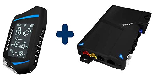 Compustar RF-2WT9FM 2-Way Remote start kit with 4-Button RF LCD 1-way remote, 3000 Ft range and FMX Technology