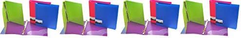Filexec 3 Ring Binder, 1 Inch Capacity, Opaque, Letter size, Pack of 4, Blue, Hot Pink, Purple, Green (50162-6497) (Fะพur Paัk)