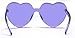 One Piece Heart Shaped Rimless Sunglasses Transparent Candy Color Eyewear(6 Color)