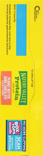 NATURE VALLEY CHEWY PROTEIN GRANOLA BARS, PEANUT BUTTER DARK CHOCOLATE, 10 BARS, 14.2 OZ