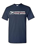 USPS T-SHIRT Shirt postal t shirt United States Service Eagle T shirt (L, Navy Blue)