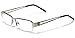 Non-Prescription Rimless Frame Clear Lens Rectangular Fashion Eye Glasses for Women Men (Small Face)