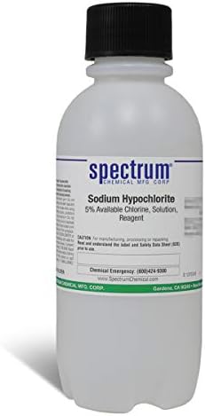 Spectrum Chemical Sodium Hypochlorite, 5 Percent Available Chlorine, Solution, Reagent