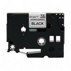 Brother P-Touch : TZ Extra-Strength Adhesive Laminated Labeling Tape, 1w, Black on White (2/PACK) (TZS251)