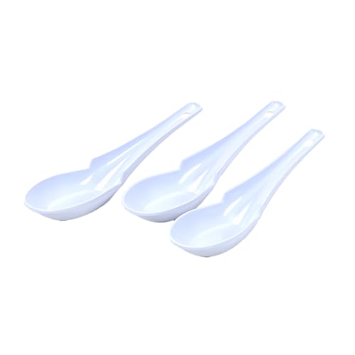 パール金属 レンゲ スプーン 3本組 フック付 食洗機対応 ラーメン どんぶり ホワイト 中華家 CC-1561