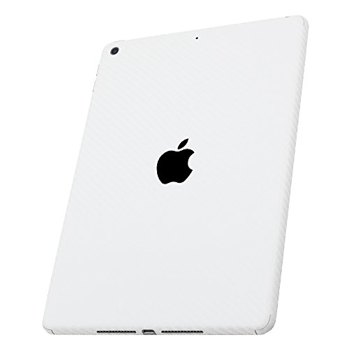 ArmorSuit - iPad 2017 WIfi Screen Protector + White Carbon Fiber Skin Back Protector MilitaryShield w/ Lifetime Replacements - Front Anti-Bubble Ultra HD Shield (Wifi Version Only)