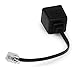 Keyron Four Prong to Modern Modular Telephone Converter Adapter, Black