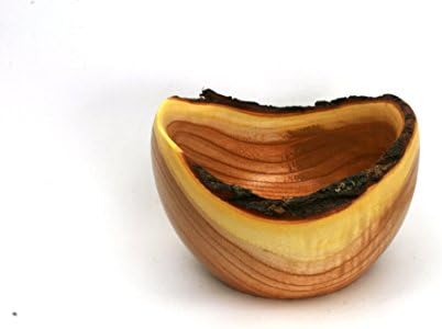Wooden Bowl With Natural Edge Bark made from the hard to find China Berry Tree that fell during Hurricane Matthew. #189