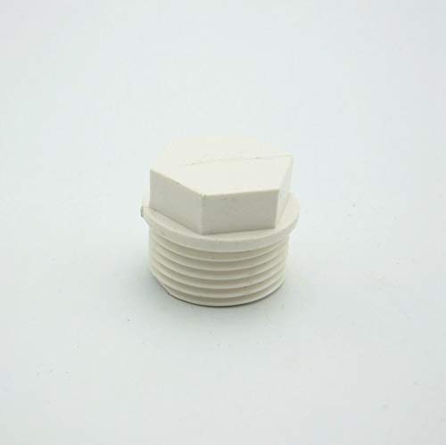 Maslin 3/4" BSP Male End Cap Plug PVC Tube Joint Pipe Fitting Coupler Adapter Water Connector for Garden Irrigation System - Thumbnail 2