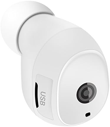 Bluetooth Earbud with Car Charge Stand V4.1 Wireless Bluetooth Headset Headphone Mini Waterproof Stereo Earphone for iphone Android Smart Phone and more (White)