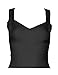 meilun Women's Rayon Strap Vest Elastic Bandage Bodycon Tops (Large, Black)
