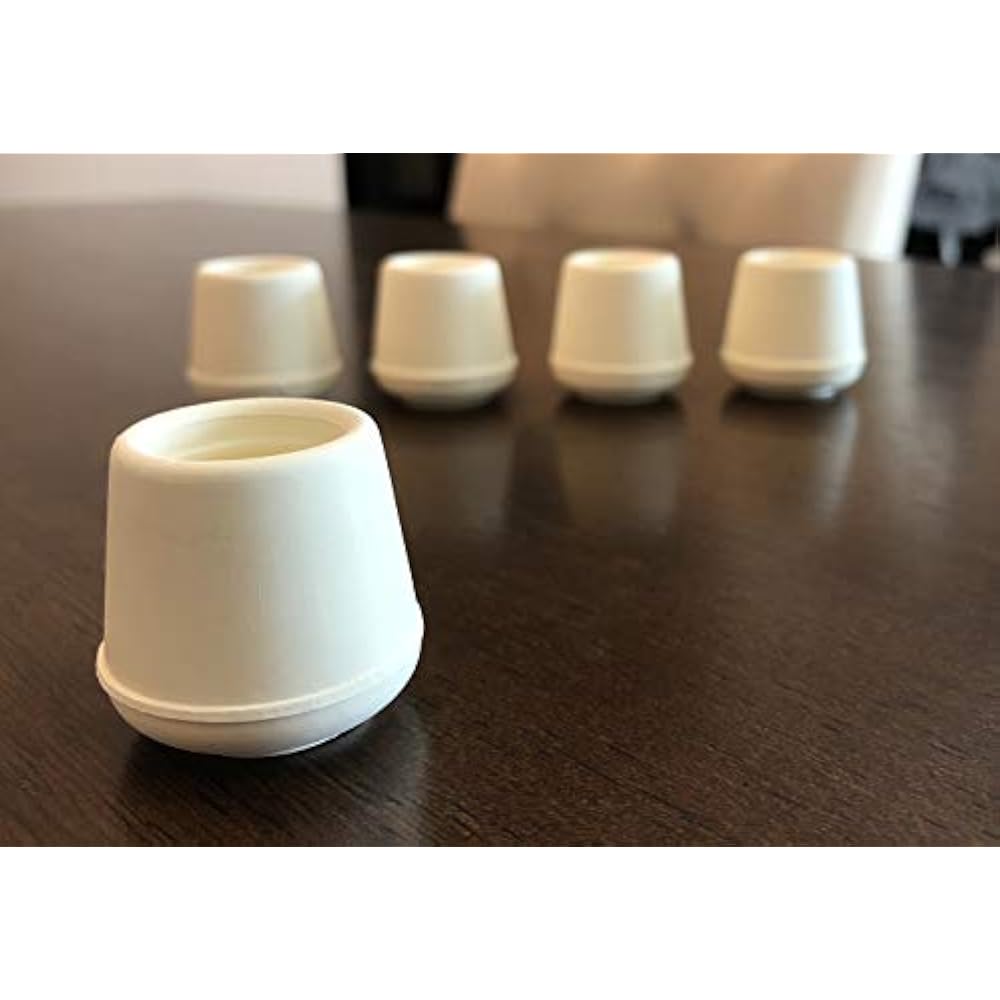 9225 11/2Inch Inside Diameter Rubber Leg Tips 2Pack OffWhite eBay
