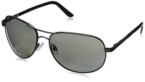 Suncloud Aviator +1.50 Polarized Reader Sunglasses, Gunmetal Frame, Gray Polycarbonate Lenses