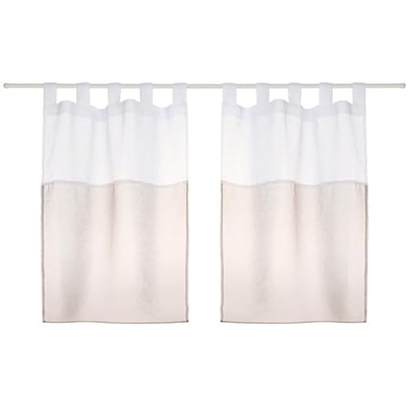 2 Window Curtains 60 X 90 Cm Linen Amazon Co Uk Kitchen Home
