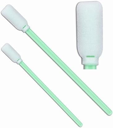 5'' Long Handle Cleaning Foam Swab Rectangle Tip Cleaning Swabsticks for Printhead, Camera, Optical Lens, Electronics, Automotive Detailing (50pcs/bag)