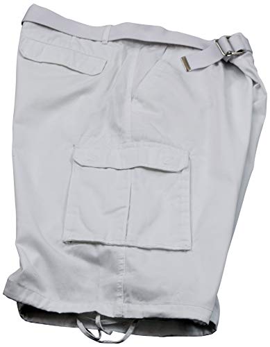 ChoiceApparel Mens Cargo Shorts with Belt (Many Pockets) (48, 404-White) - Thumbnail 3