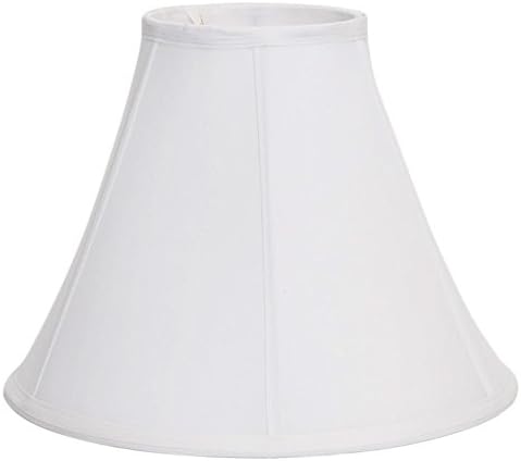 Deran 101-14-WH 14" Shantung Empire Lamp Shade, 7" x 14" x 11", White