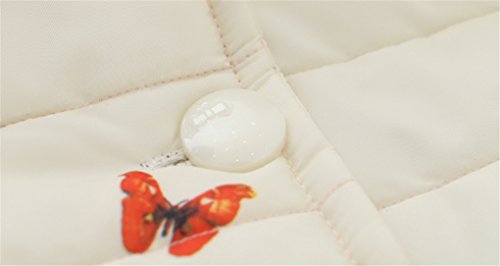 Baby Girls Winter Autumn Cotton Warm Butterfly Jacket Coat (4T, Beige)