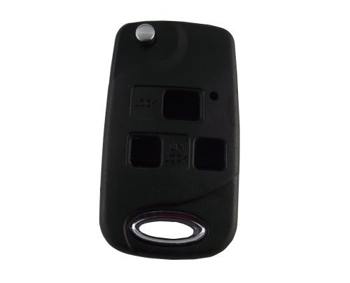 46mm blade For Lexus IS200 GS300 LS400 RX300 3 Button Flip Remote Key Fob Case No Chips Inside