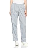 Cherokee Women's Ww Flex W Certainty Midrise Straight Leg Elastic Waist Pant, Grey, Small