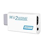 JahyShow Wii to HDMI Converter Output Video Audio Adapter - Supports All Wii Display Modes (NTSC 480I, 480P,PAL 576I) to 720P / 1080P HDTV & Monitor Best Compatibility and Stability