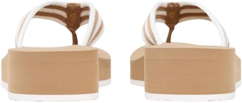 Sandálias de verão às riscas de Th FW0FW09196 femininas, KHAKI (Safari Canvas), 4